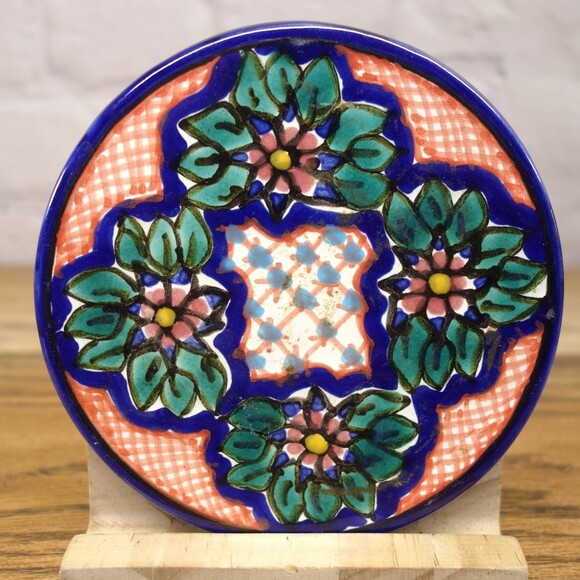 Handmade Set Of 2 Clay Coasters - Picture 4 of 5